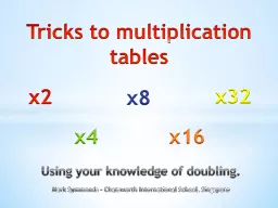 Tricks to multiplication