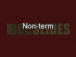 Non-term
