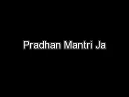 Pradhan Mantri Ja