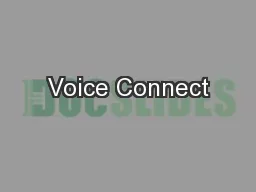 Voice Connect
