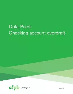 Data Point: Checking ccount verdraft