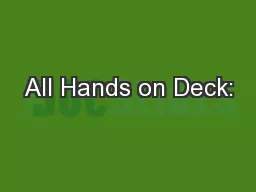 All Hands on Deck: