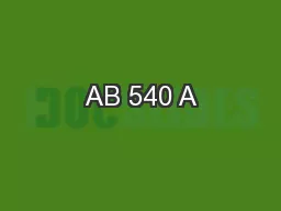 AB 540 A