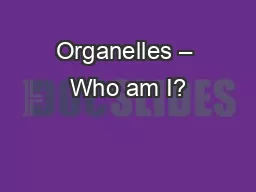 Organelles – Who am I?