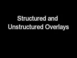 Structured and Unstructured Overlays