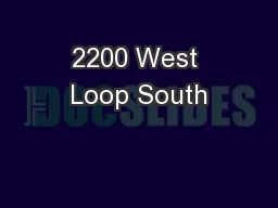 2200 West Loop South