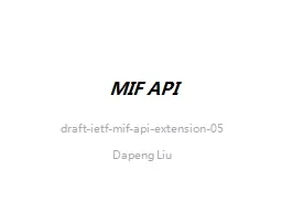 MIF API