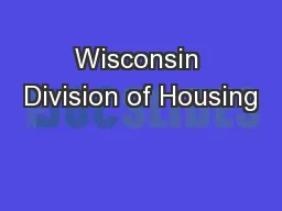 Wisconsin Division of Housing