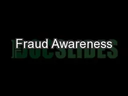 Fraud Awareness