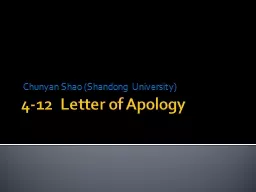 4-12  Letter of Apology