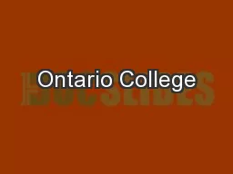 Ontario College