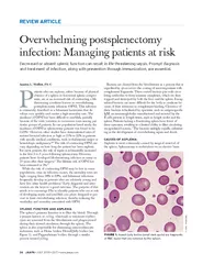 Overwhelming postsplenectomyinfection: Managing patients at riskDecrea