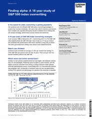 February 6, 2012 Finding alpha: A 16 year study of  S&P 500 index over
