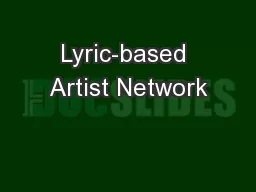 Lyric-based Artist Network