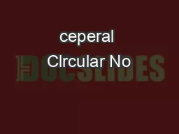 ceperal Clrcular No