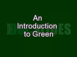 An Introduction to Green