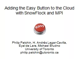 Adding the Easy Button to the Cloud with
