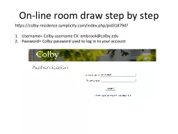 On-line room draw step by step