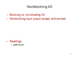 Nonblocking