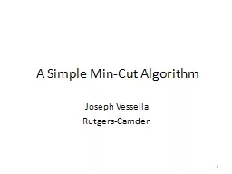 A Simple Min-Cut Algorithm