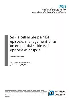 Sickle cell acute painful