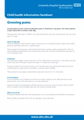 Growing painsGrowing pains are also known as idiopathic pains of child