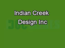 Indian Creek Design Inc