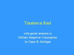 Taxation in Kind
