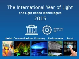 The International Year of Light