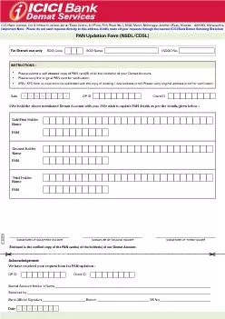 PAN UPDATION FORM