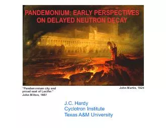 Hardy, Carraz,Jonson & Hansen,PL 71B (1977) 307DECAY OF PANDEMONIUM
..