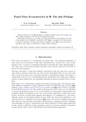 PanelDataEconometricsinR:TheplmPackageYvesCroissantUniversiteLumiere