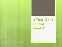 Is Your Child School Ready?