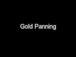 Gold Panning