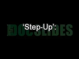 ‘Step-Up’: