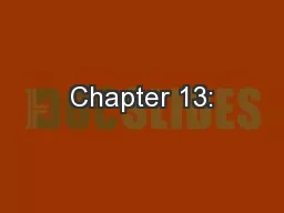 Chapter 13: