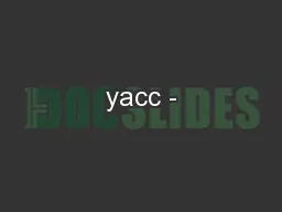 yacc -