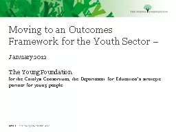 Moving to an Outcomes Framework for the Youth Sector –