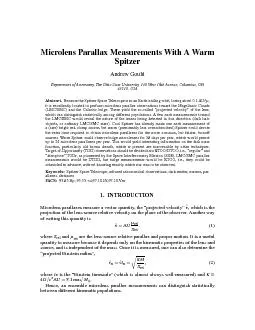 MicrolensParallaxMeasurementsWithAWarmSpitzerAndrewGouldDepartmentofAs