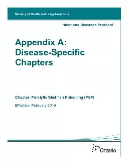 Infectious Diseases ProtocolAppendix A:DiseaseSpecific ChaptersChapter