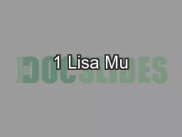 1 Lisa Mu