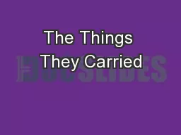 The Things They Carried