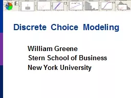 Discrete Choice Modeling