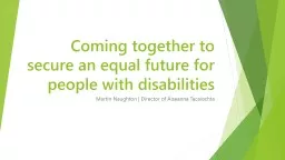 Coming together to secure an equal future for people with d