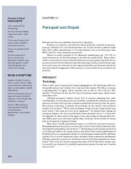 Paraquat and Diquat