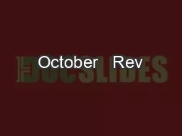 October   Rev