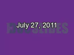 July 27, 2011