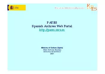 SpanishArchives Web Portal