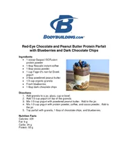Eye Chocolate and Peanut Butter Protein Parfait
