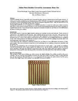 Solder Paste Residue Corrosivity Assessment: Bono Test  C